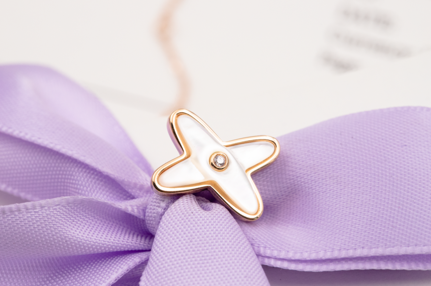 [vivabelle]JEUX DE WHITE MOP PINK GOLD DIAMANT OHRRINGE