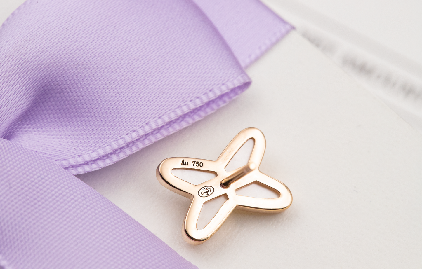 [vivabelle]JEUX DE WHITE MOP PINK GOLD DIAMANT OHRRINGE