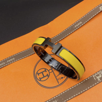 [vivabelle]CLIC HM SO BLACK YELLOW BRACELET