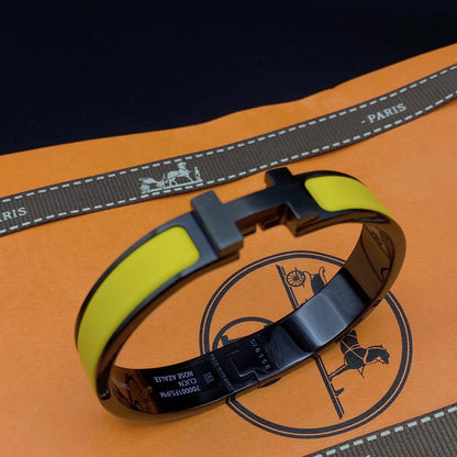 [vivabelle]CLIC HM SO BLACK YELLOW BRACELET