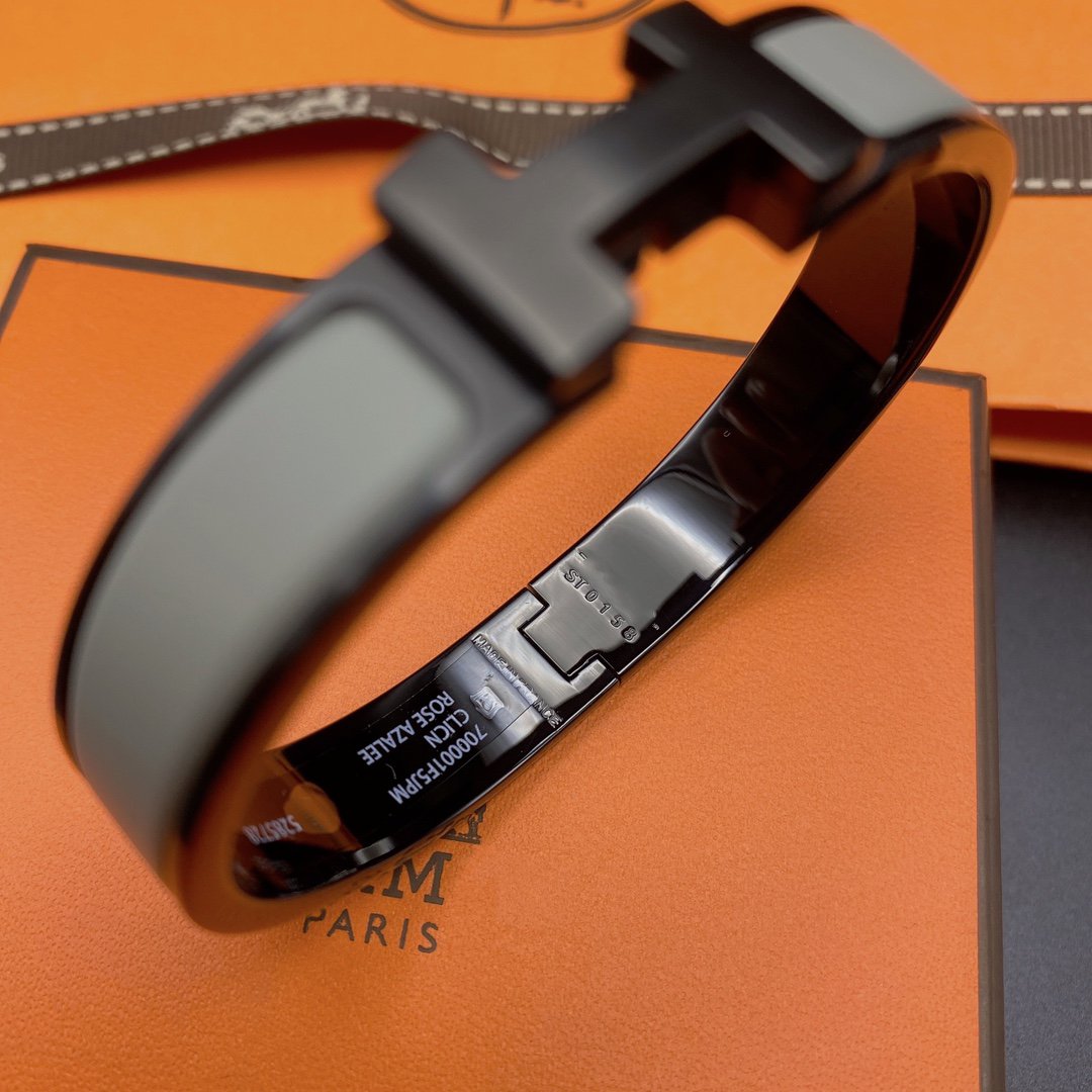 [vivabelle]CLIC HM SO BLACK GREY BRACELET