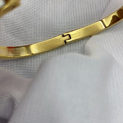 [vivabelle]CLASSIC HM CLIC WHITE 8MM ENAMEL BRACELET