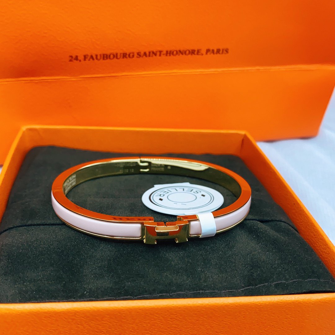 [vivabelle]CLASSIC HM CLIC  PINK 8MM ENAMEL BRACELET