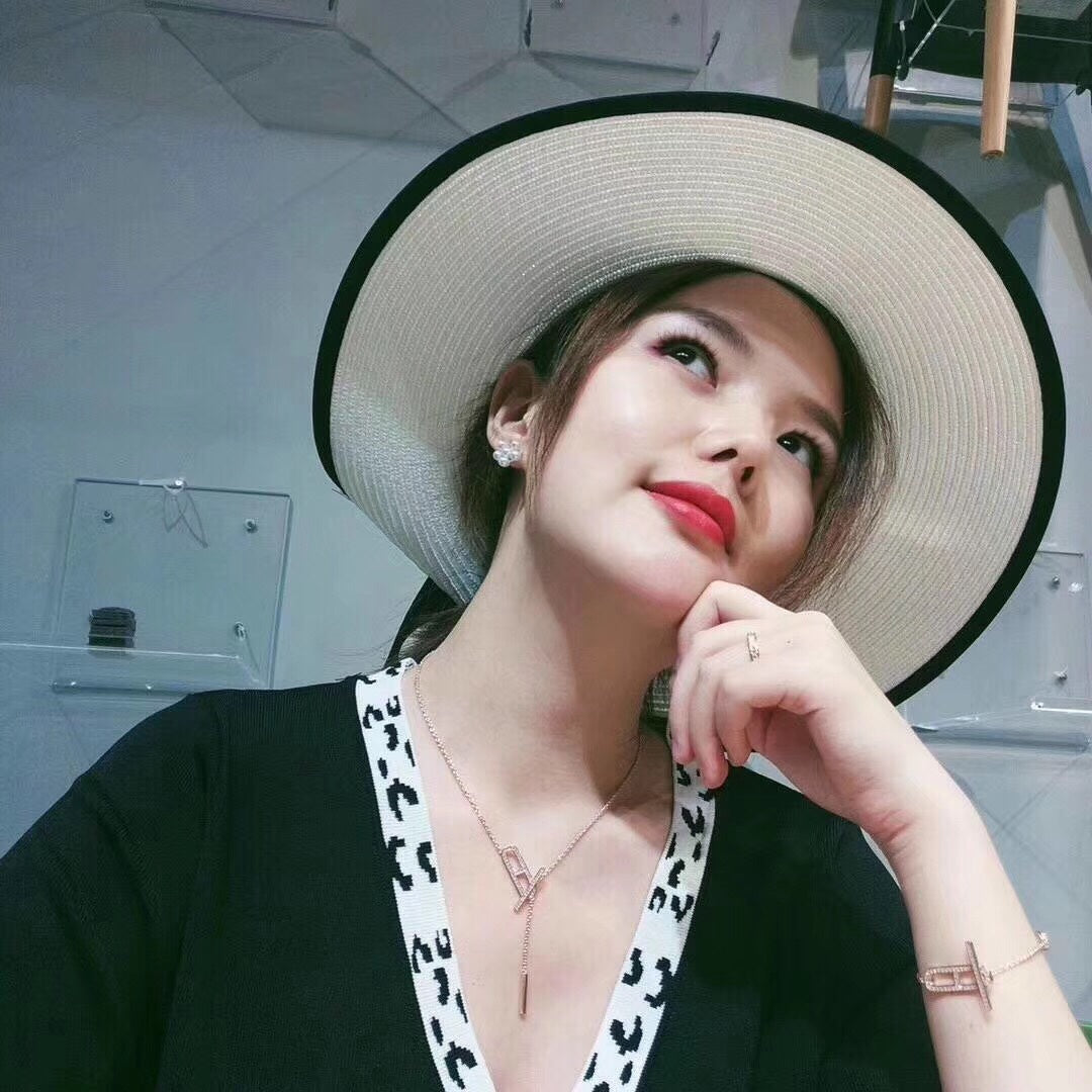 [vivabelle]HM HALSKETTE PLATIN ROSÉGOLD DIAMANT