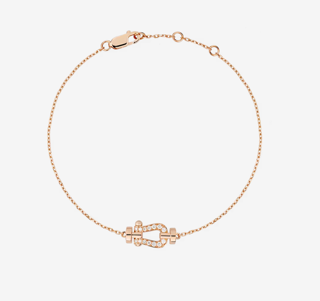 [vivabelle]FORCE 10 FULL DIAMOND BUCKLE CHAIN LINK MINI MODEL