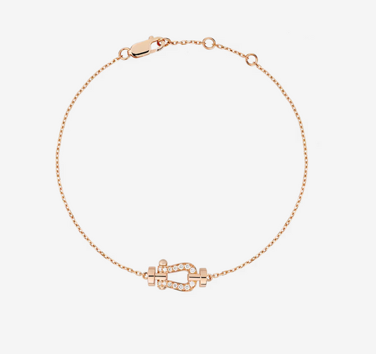[vivabelle]FORCE 10 FULL DIAMOND BUCKLE CHAIN LINK MINI MODEL