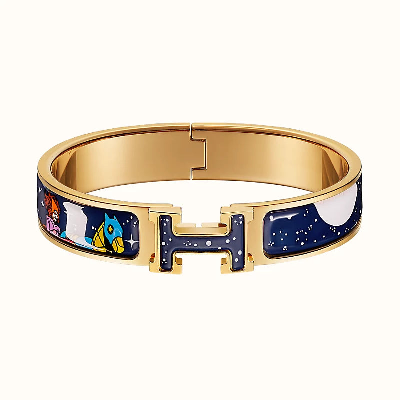 [vivabelle]H STAR AND MOON BRACELET 12MM