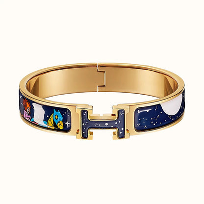 [vivabelle]H STAR AND MOON BRACELET 12MM