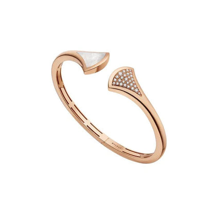 [vivabelle]DREAM BRACELET OPEN PINK GOLD MOP DIAMOND