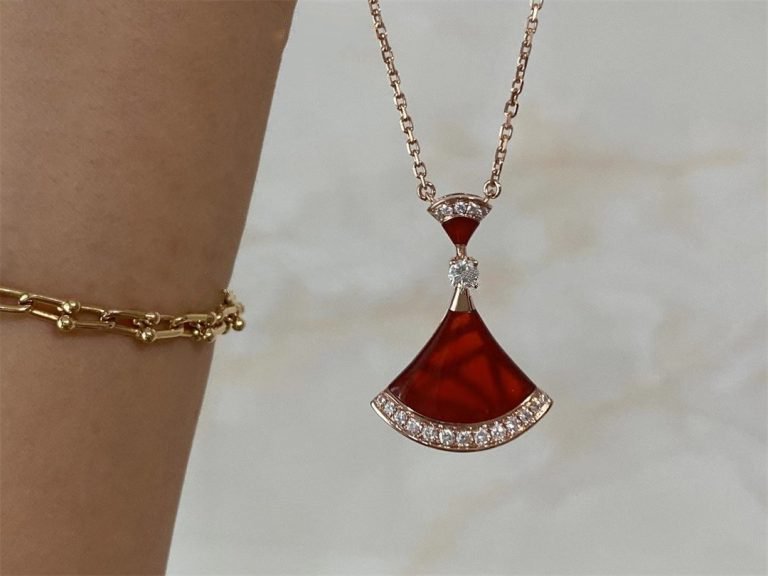 [vivabelle]DREAM NECKLACE CARNELIAN DIAMOND
