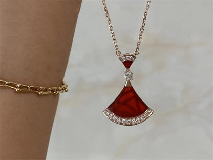 [vivabelle]DREAM NECKLACE CARNELIAN DIAMOND