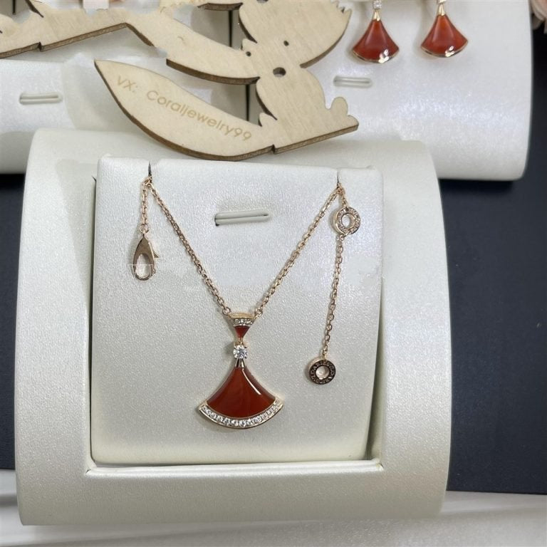 [vivabelle]DREAM NECKLACE CARNELIAN DIAMOND