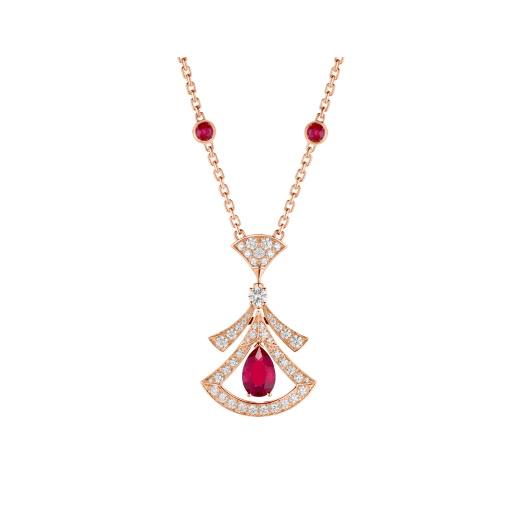 [vivabelle]DREAM NECKLACE CARNELIAN DIAMOND PINK GOLD