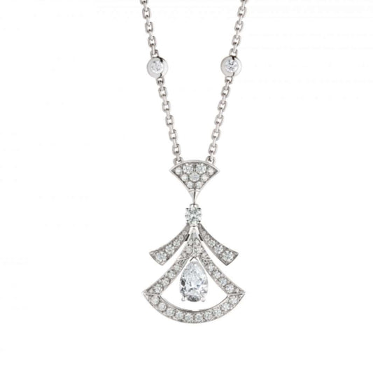 [vivabelle]DREAM NECKLACE WHITE DIAMOND SILVER