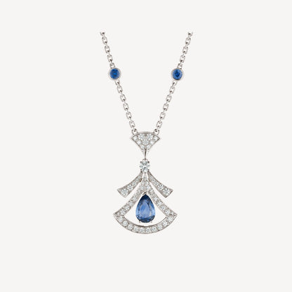 [vivabelle]DREAM NECKLACE AGATE DIAMOND SILVER