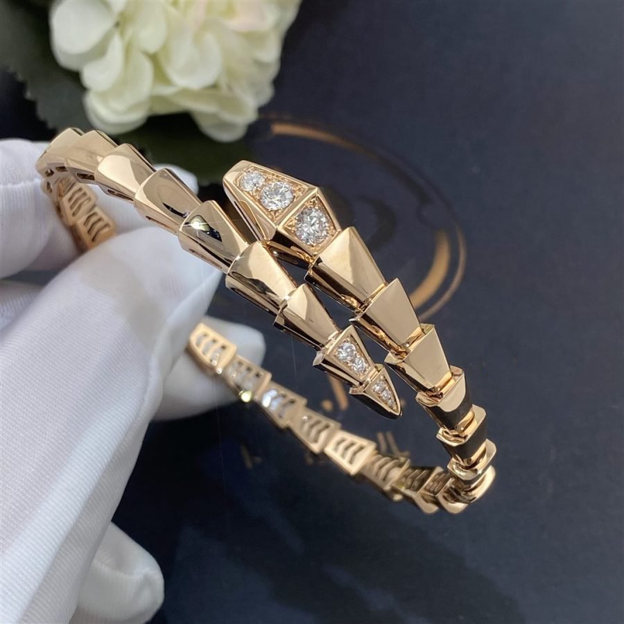 [vivabelle]SERPENTI BRACELET DIAMONDS PINK GOLD