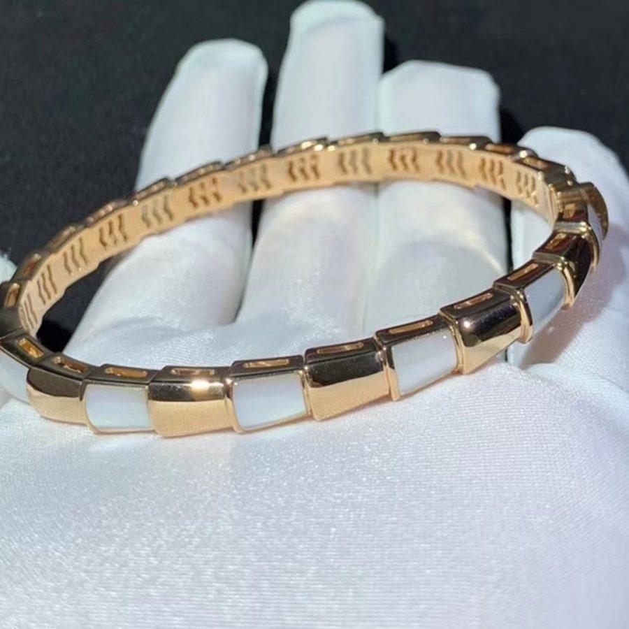 [vivabelle]SERPENTI BRACELET PINK GOLD MOP