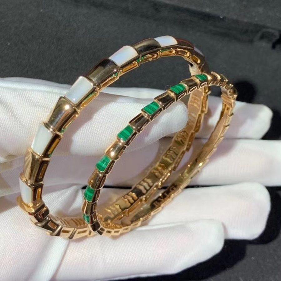 [vivabelle]SERPENTI BRACELET PINK GOLD MOP