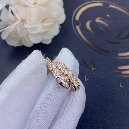 [vivabelle]SERPENTI RING ROTGOLD DIAMANT 4MM