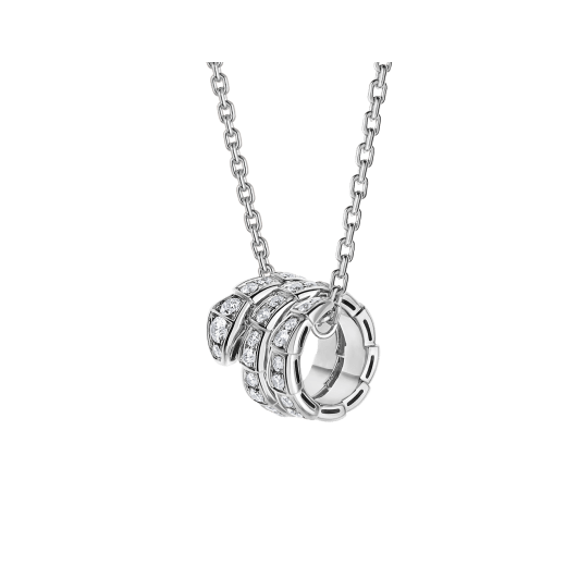 [vivabelle]SERPENTI  NECKLACE DOUBLE RING DIAMOND