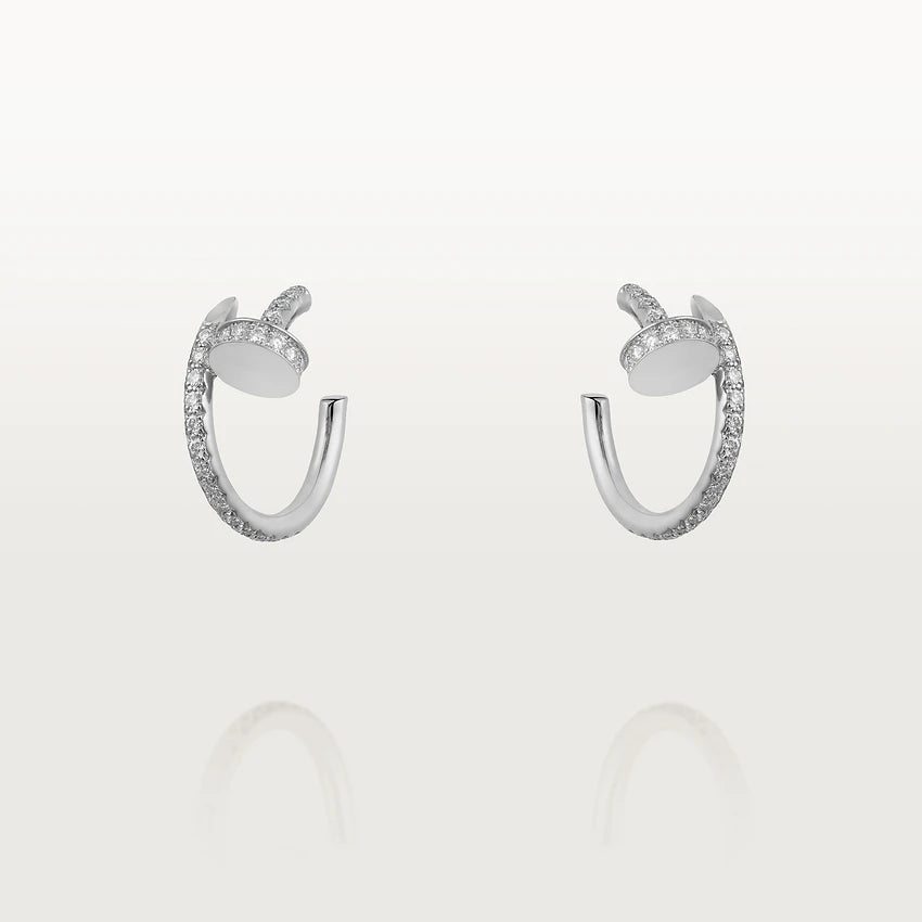 [vivabelle]JUSTE OHRRINGE 12,75MM SILBER DIAMANT