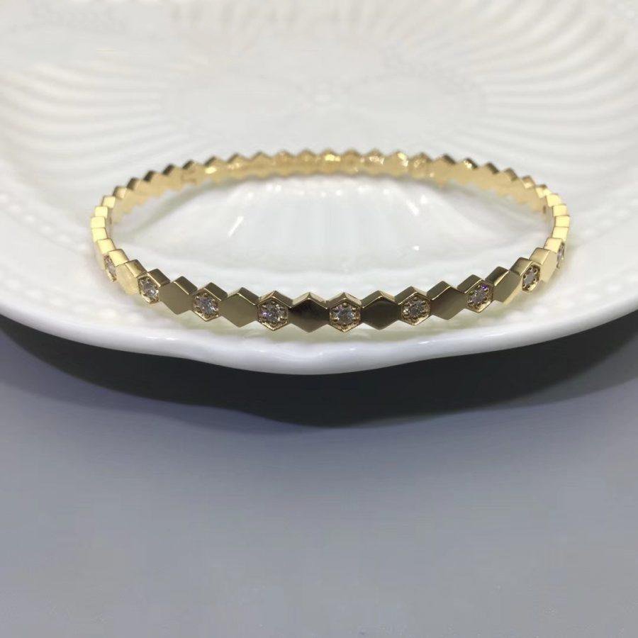 [vivabelle]BEE LOVE GOLD DIAMOND BRACELET