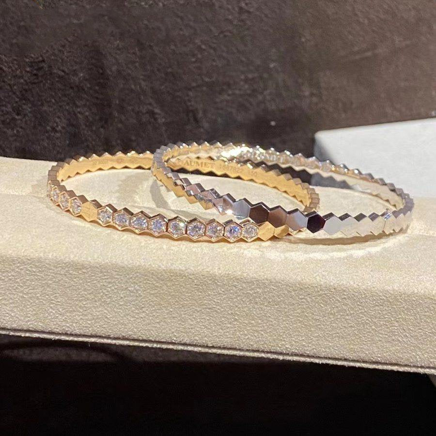 [vivabelle]BEE LOVE GOLD BRACELET FULL DIAMOND