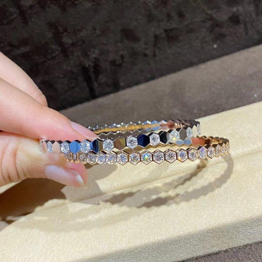 [vivabelle]BEE LOVE GOLD BRACELET FULL DIAMOND