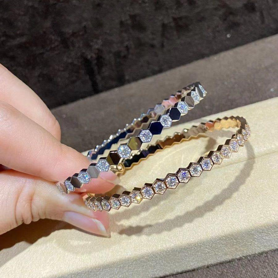 [vivabelle]BEE LOVE GOLD BRACELET FULL DIAMOND