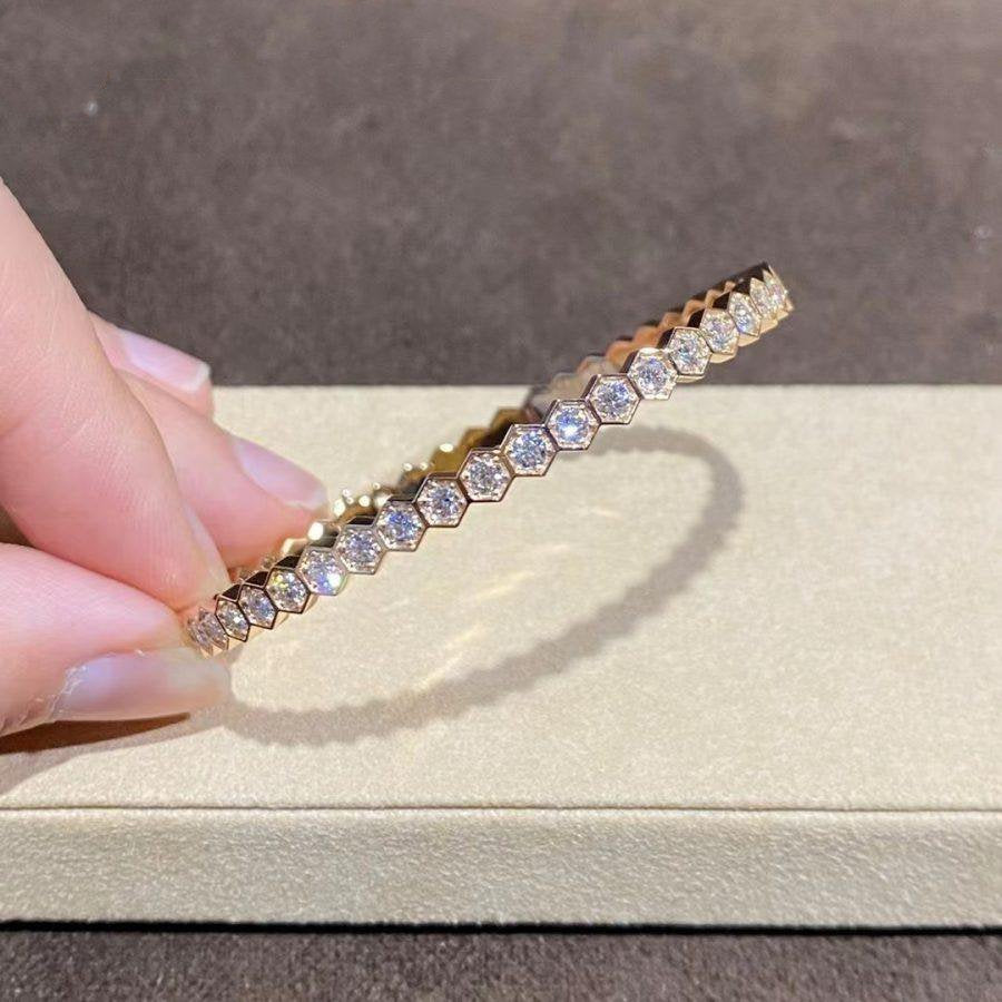 [vivabelle]BEE LOVE GOLD BRACELET FULL DIAMOND