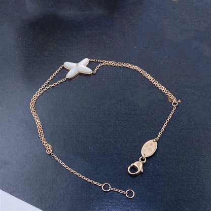 [vivabelle]JEUX BRACELET WHITE MOP PINK GOLD 1 DIAMOND