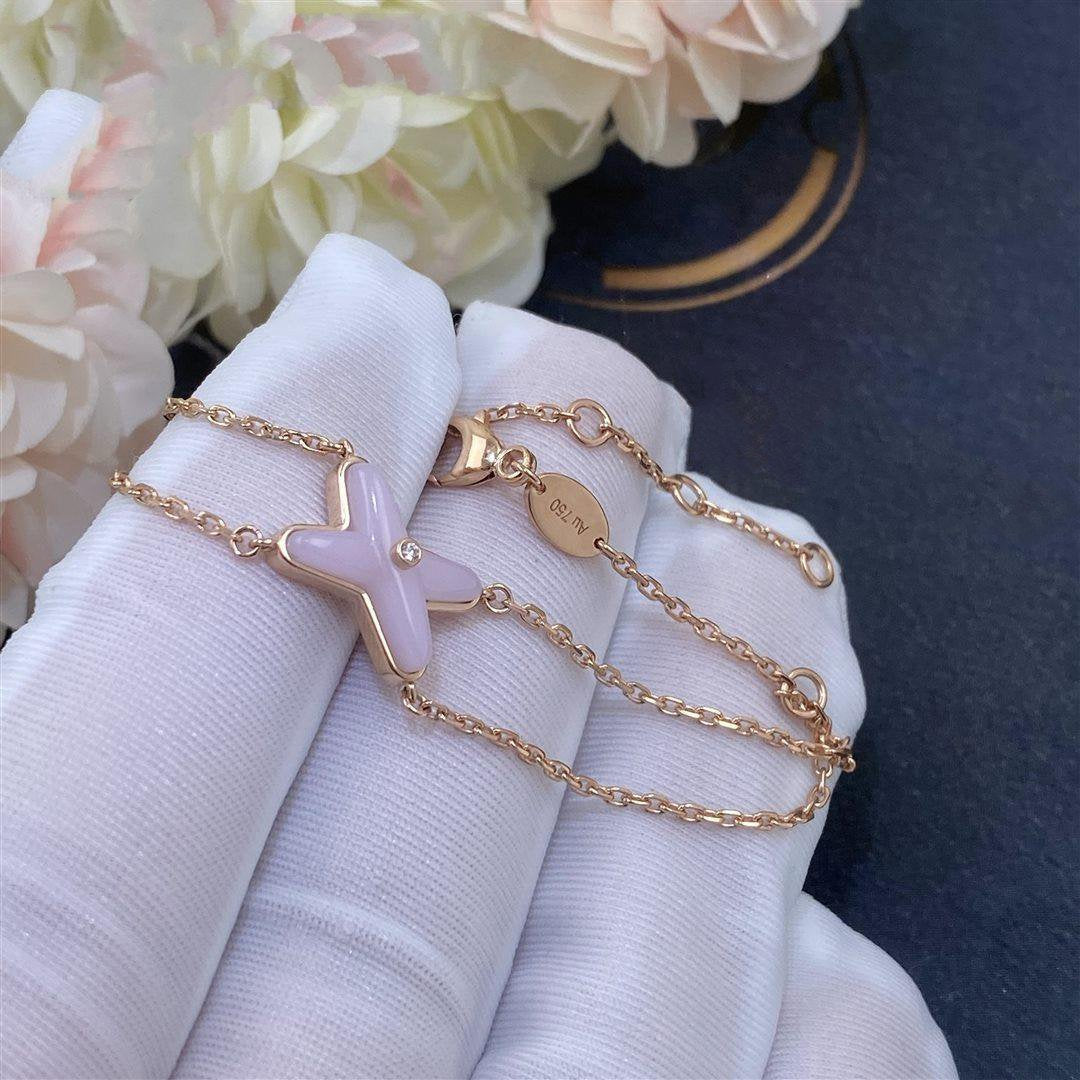 [vivabelle]JEUX BRACELET PINK MOP PINK GOLD 1 DIAMOND