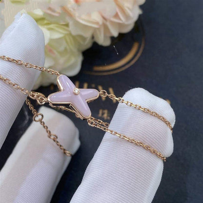 [vivabelle]JEUX BRACELET PINK MOP PINK GOLD 1 DIAMOND