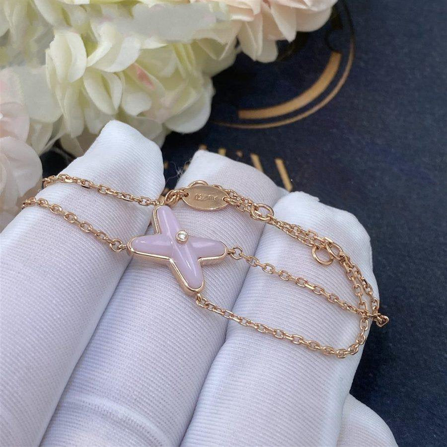 [vivabelle]JEUX BRACELET PINK MOP PINK GOLD 1 DIAMOND
