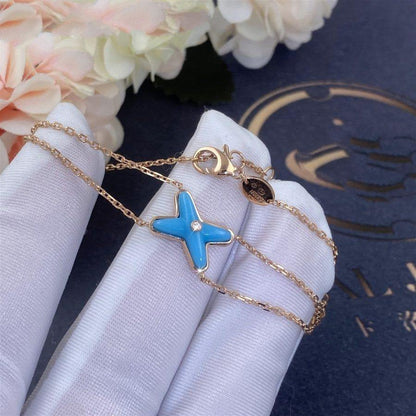 [vivabelle]JEUX BRACELET TURQUOISE PINK GOLD 1 DIAMOND