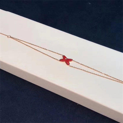 [vivabelle]JEUX BRACELET CARNELIAN PINK GOLD 1 DIAMOND