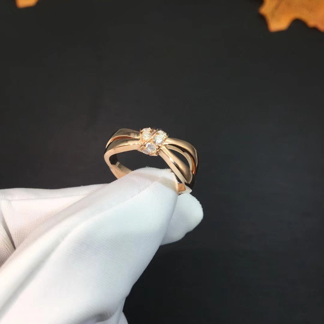 [vivabelle]LIENS RING PINK GOLD DIAMOND