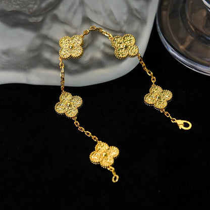 [vivabelle]CLOVER 5 MOTIFS BRONZING BRACELET