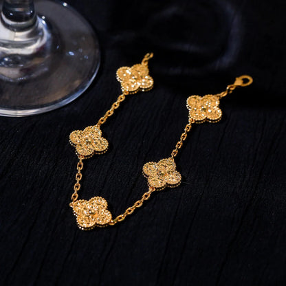 [vivabelle]CLOVER 5 MOTIFS BRONZING BRACELET