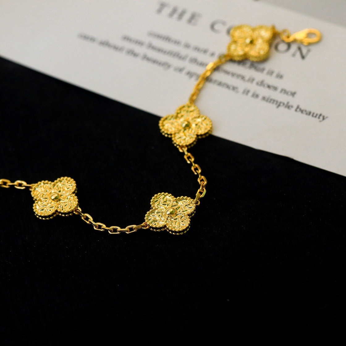 [vivabelle]CLOVER 5 MOTIFS BRONZING BRACELET