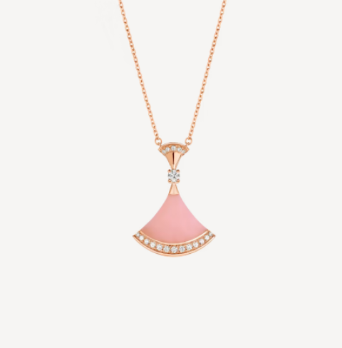 [vivabelle]DREAM NECKLACE PINK OPAL