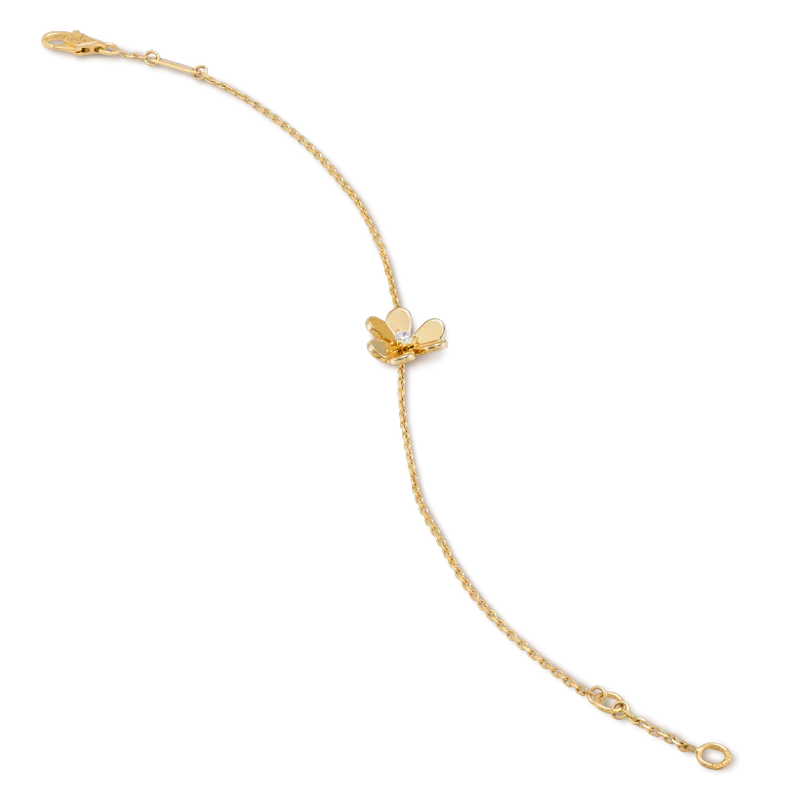 [vivabelle]FRIVOLE GOLD BLUME ROSA MALACHIT ARMBAND