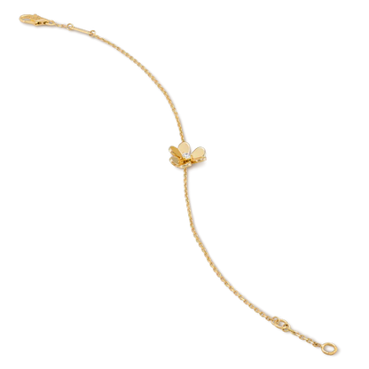 [vivabelle]FRIVOLE GOLD BLUME ROSA MALACHIT ARMBAND