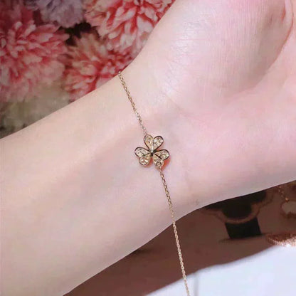 [vivabelle]FRIVOLE GOLD BLUMEN DIAMANT ARMBAND