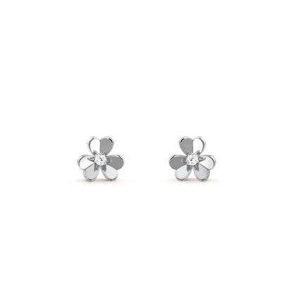 [vivabelle]FRIVOLE MINI SILBERNE BLUMENOHRRINGE