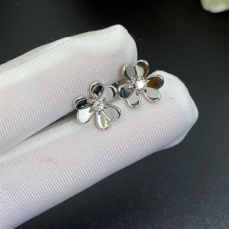 [vivabelle]FRIVOLE MINI SILBERNE BLUMENOHRRINGE
