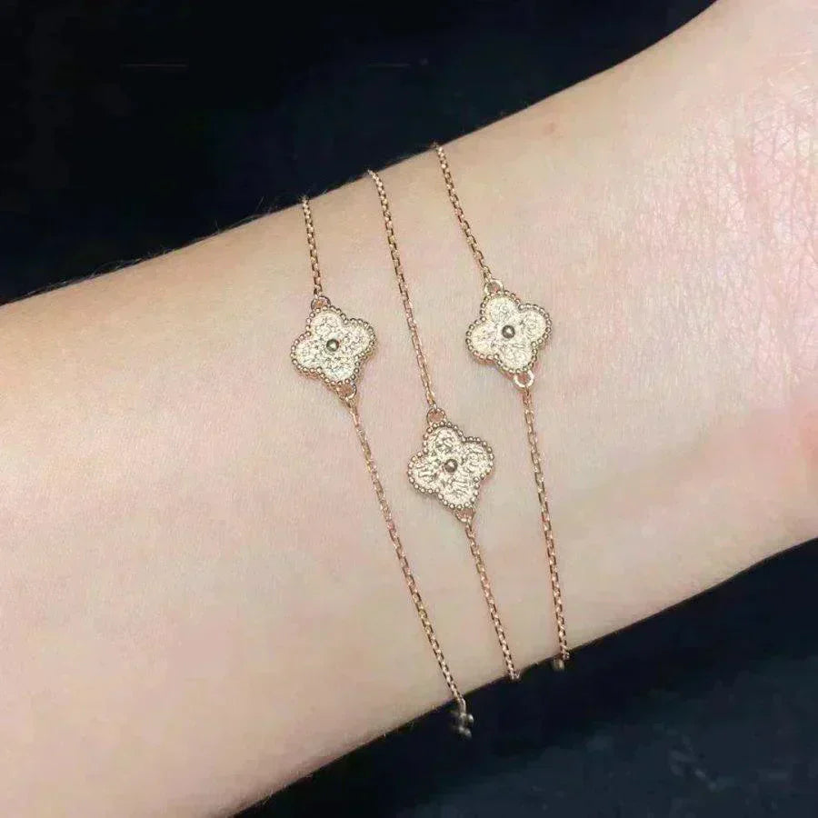 [vivabelle]KLEE-EINZELBLÜTENARMBAND