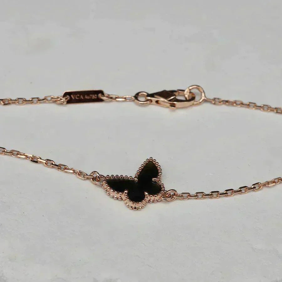 [vivabelle]BUTTERFLY ONYX SCHMETTERLINGSARMBAND