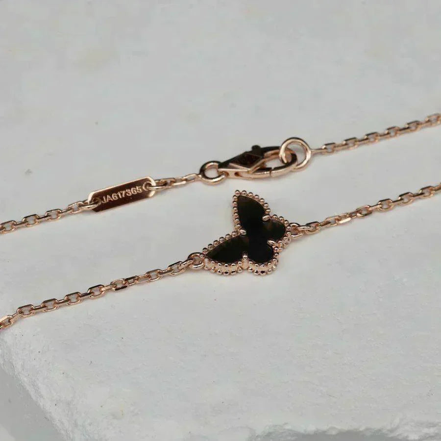 [vivabelle]BUTTERFLY ONYX SCHMETTERLINGSARMBAND