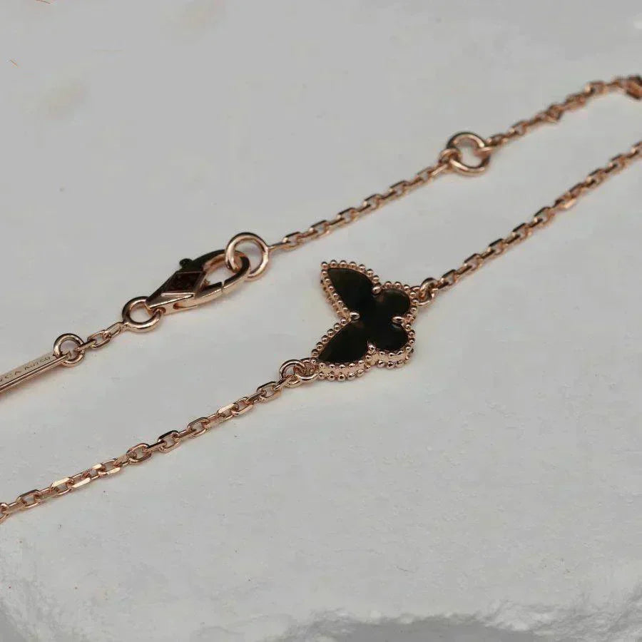 [vivabelle]BUTTERFLY ONYX SCHMETTERLINGSARMBAND